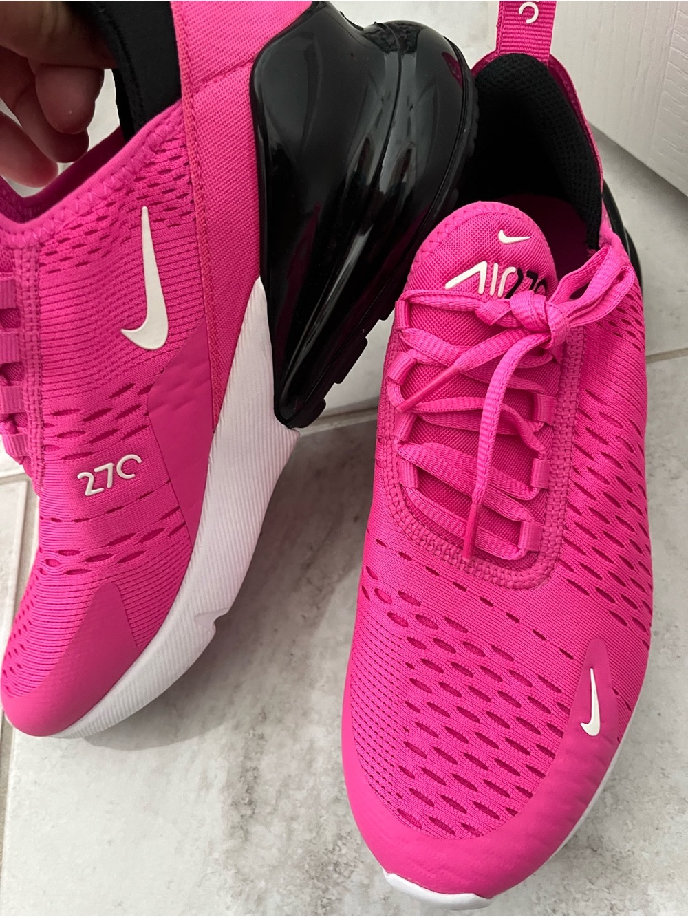 Nike Women's GS 6.5 Y Pink Air Max 270 943345-602